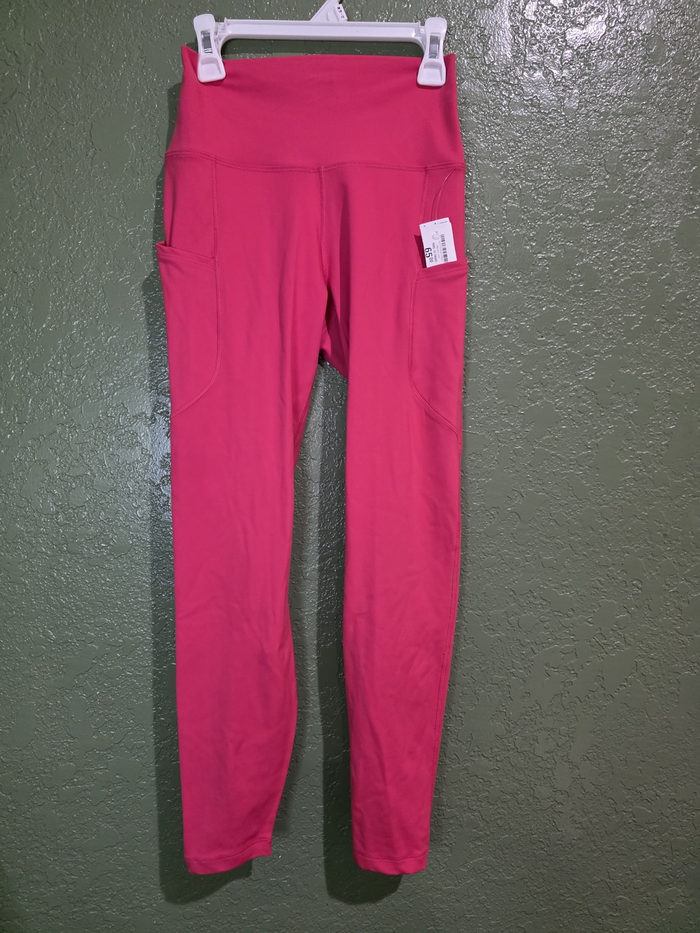 Nike Hot Pink Leggings with Side Pockets Size Small